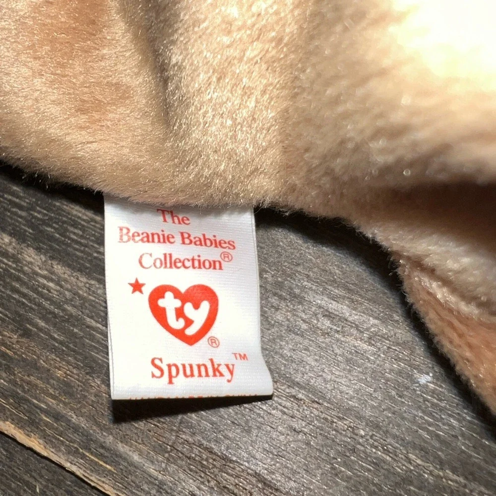 Ty Beanie Baby Spunky the Cocker Spaniel‎ w/ tag errors